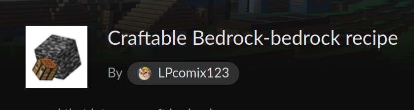 craftable bedrock demo